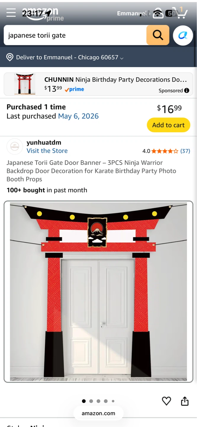 PRETYZOOM Japanese Party Photo Booth Props - photo 2
