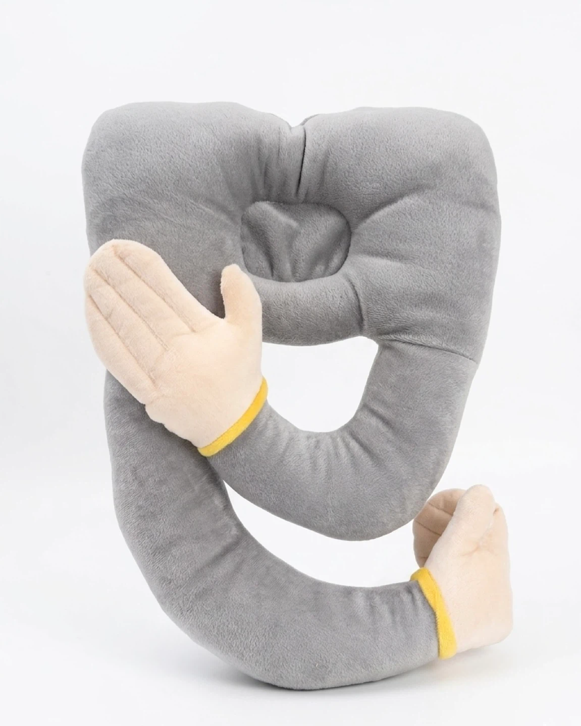 Grey Cuddle Pillow with Arms - photo 3