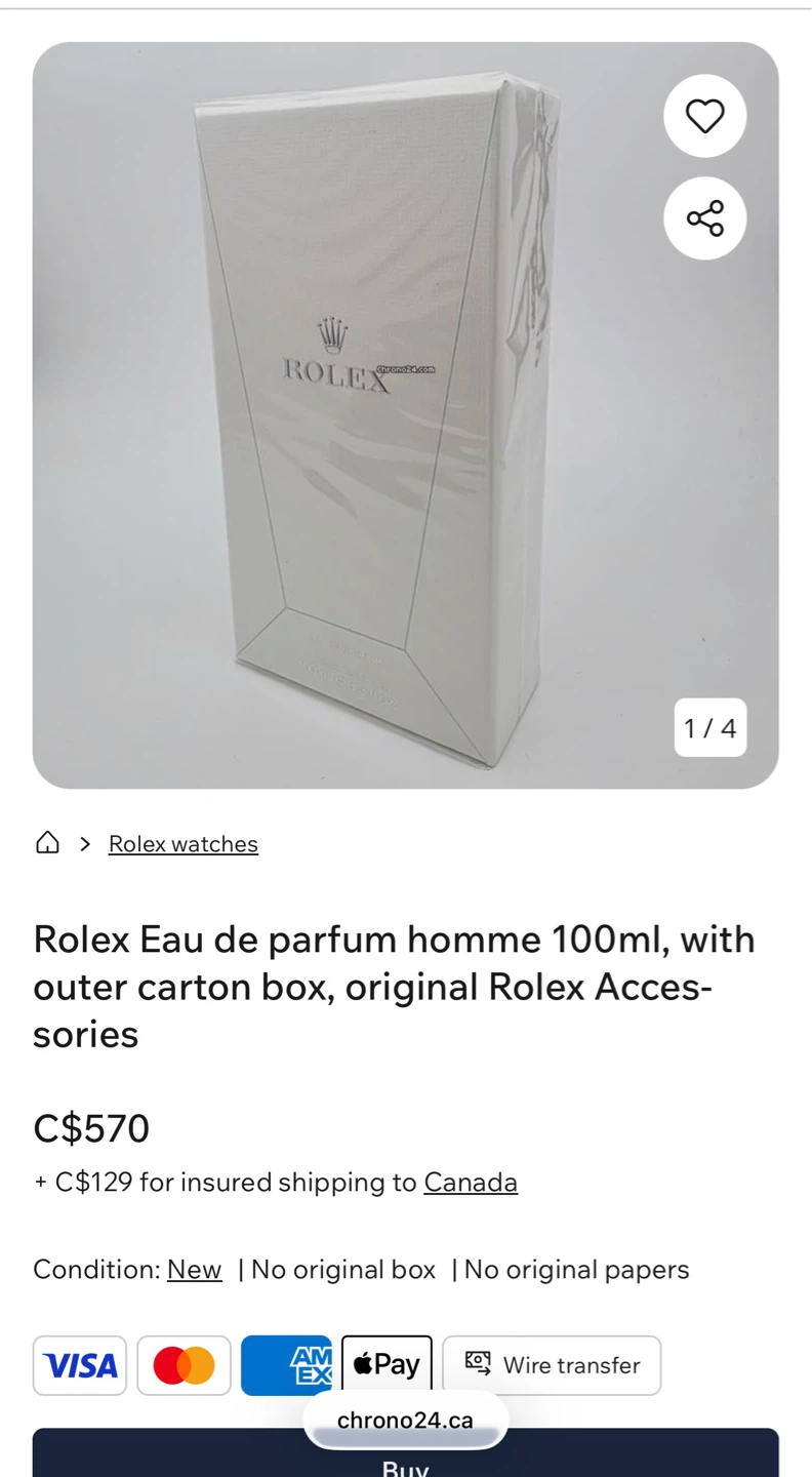 Authentic Rolex Eau de Parfum Pour Homme 100ml - photo 4