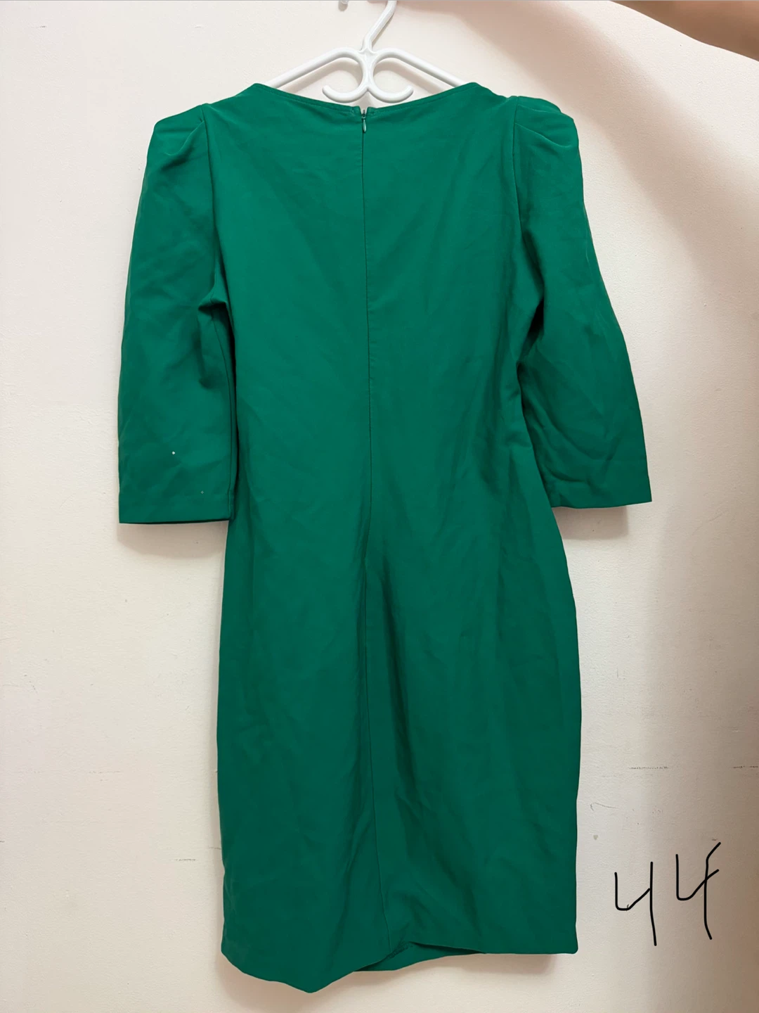 Green Dress with Puffy Sleeves - photo 2
