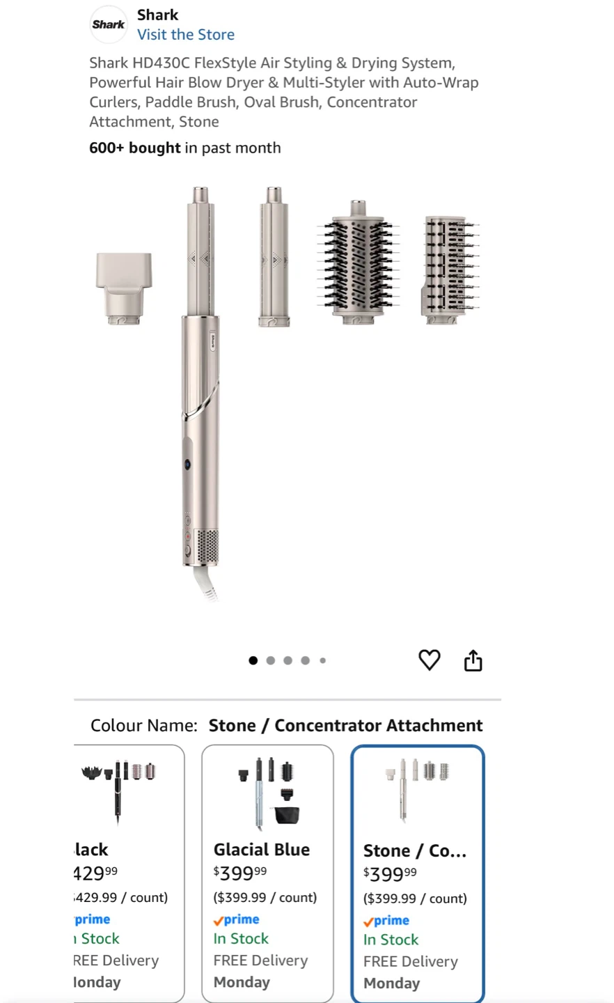 Like-New! Shark FlexStyle Air Styling & Drying System