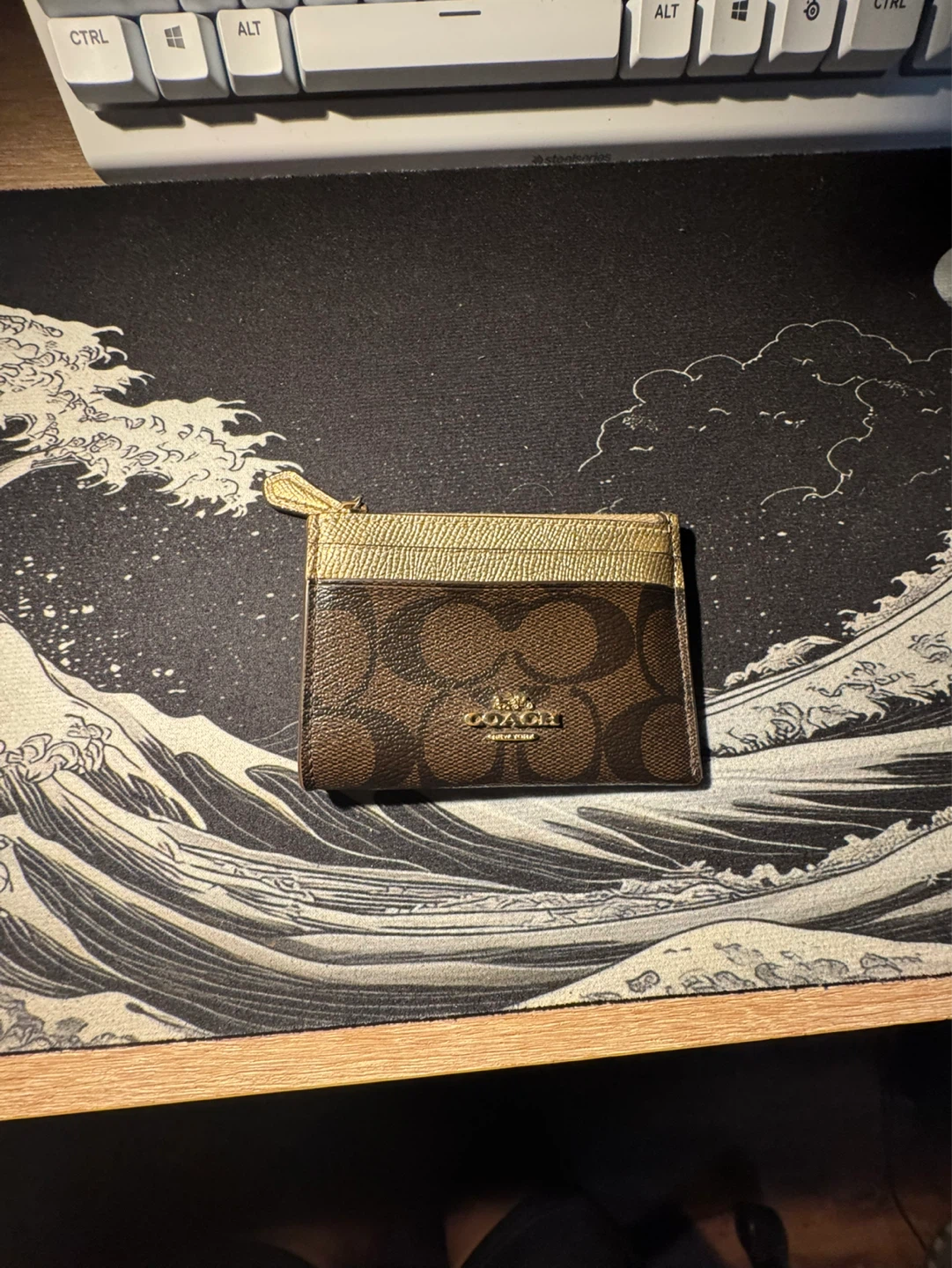 Coach Card Holder with Zipper Pocket - photo 2