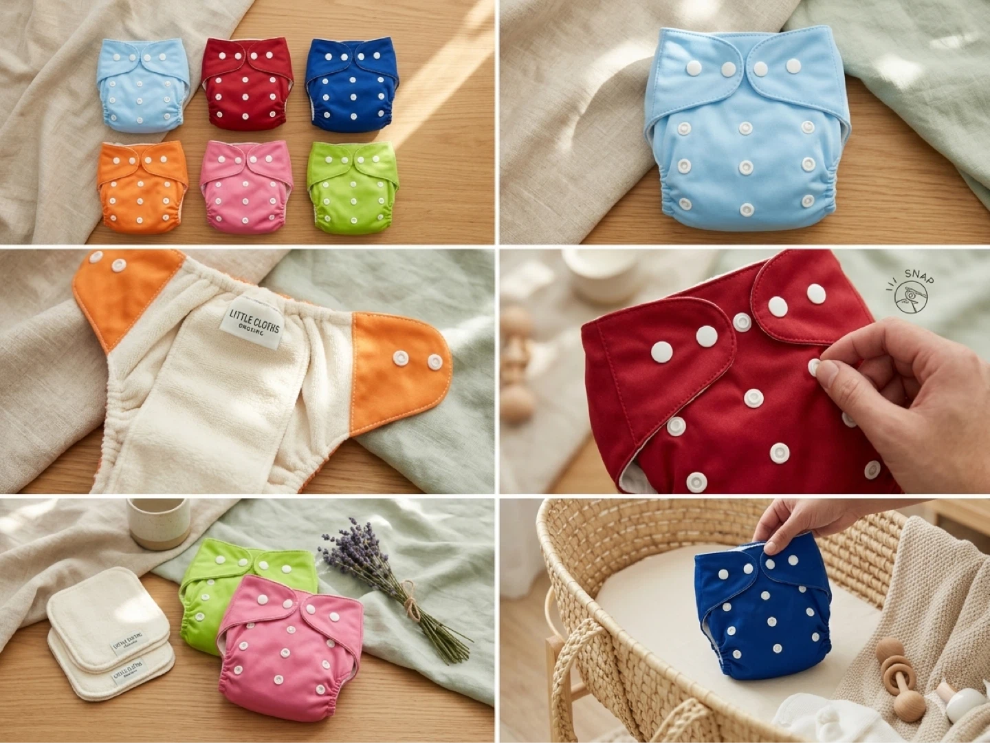 Little Cloths Reusable Cloth Diapers (6-Pack) - photo 2