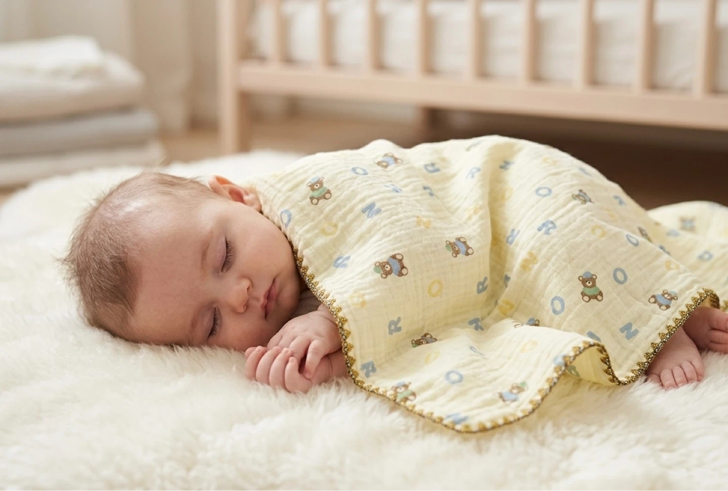Baby Swaddle Blanket with Hood - photo 5