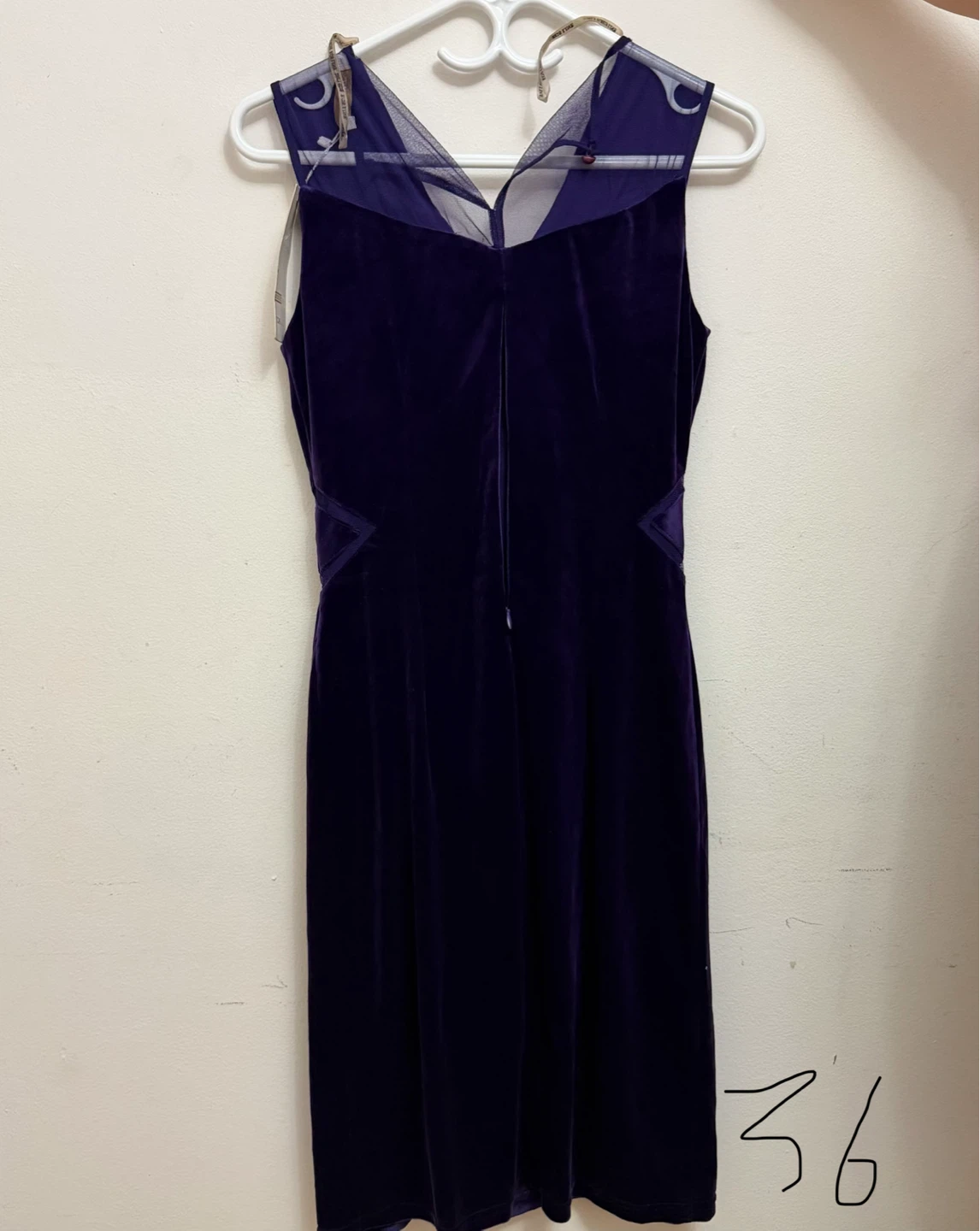 Velvet Mini Dress with Rhinestone Embellishment - photo 2