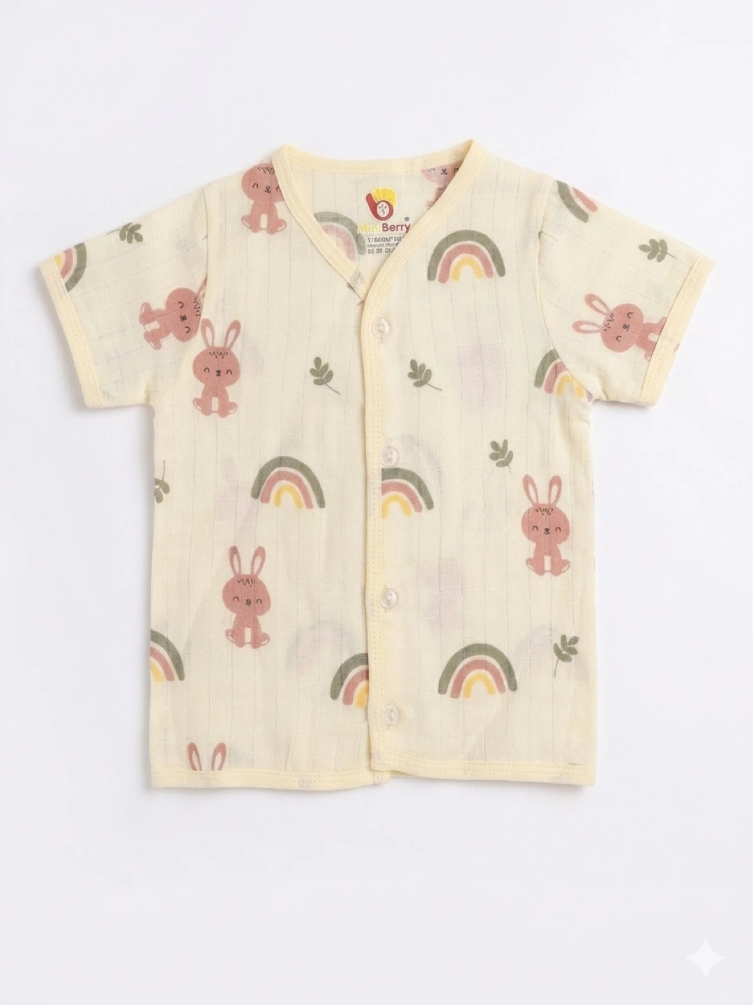 BerryBaby Short Sleeve Baby Onesie - Multiple Prints - photo 2
