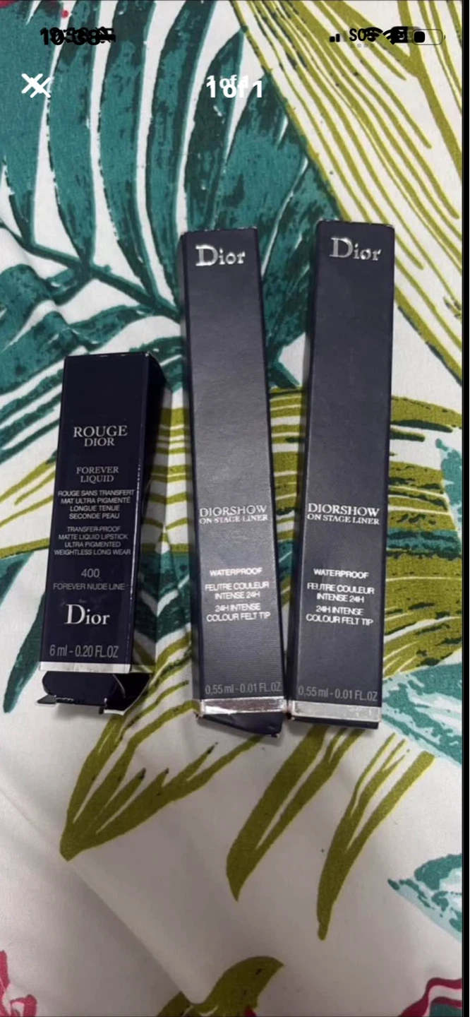 Dior Rouge Liquid Lipstick and Diorshow Eyeliner