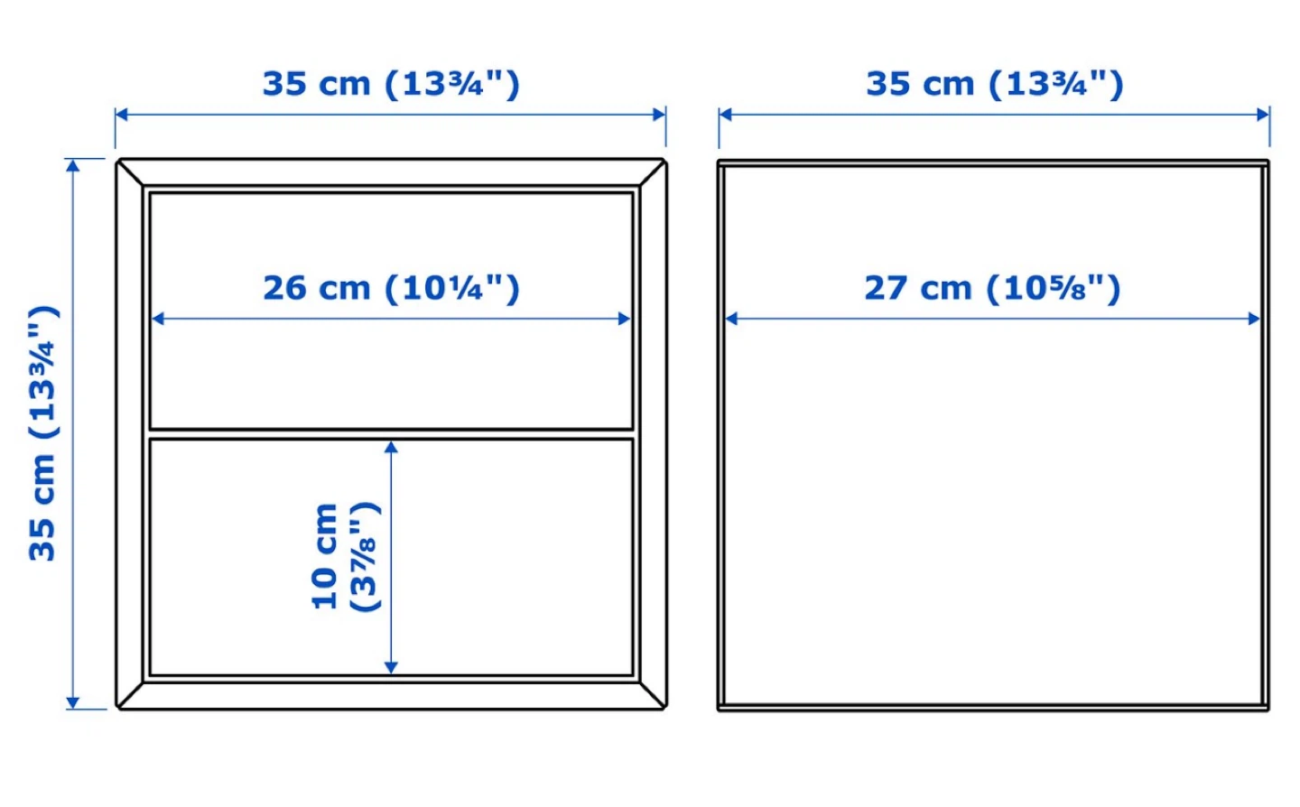 IKEA EKET Cabinet with 2 Drawers (35 x 35 x 35 cm) - photo 2