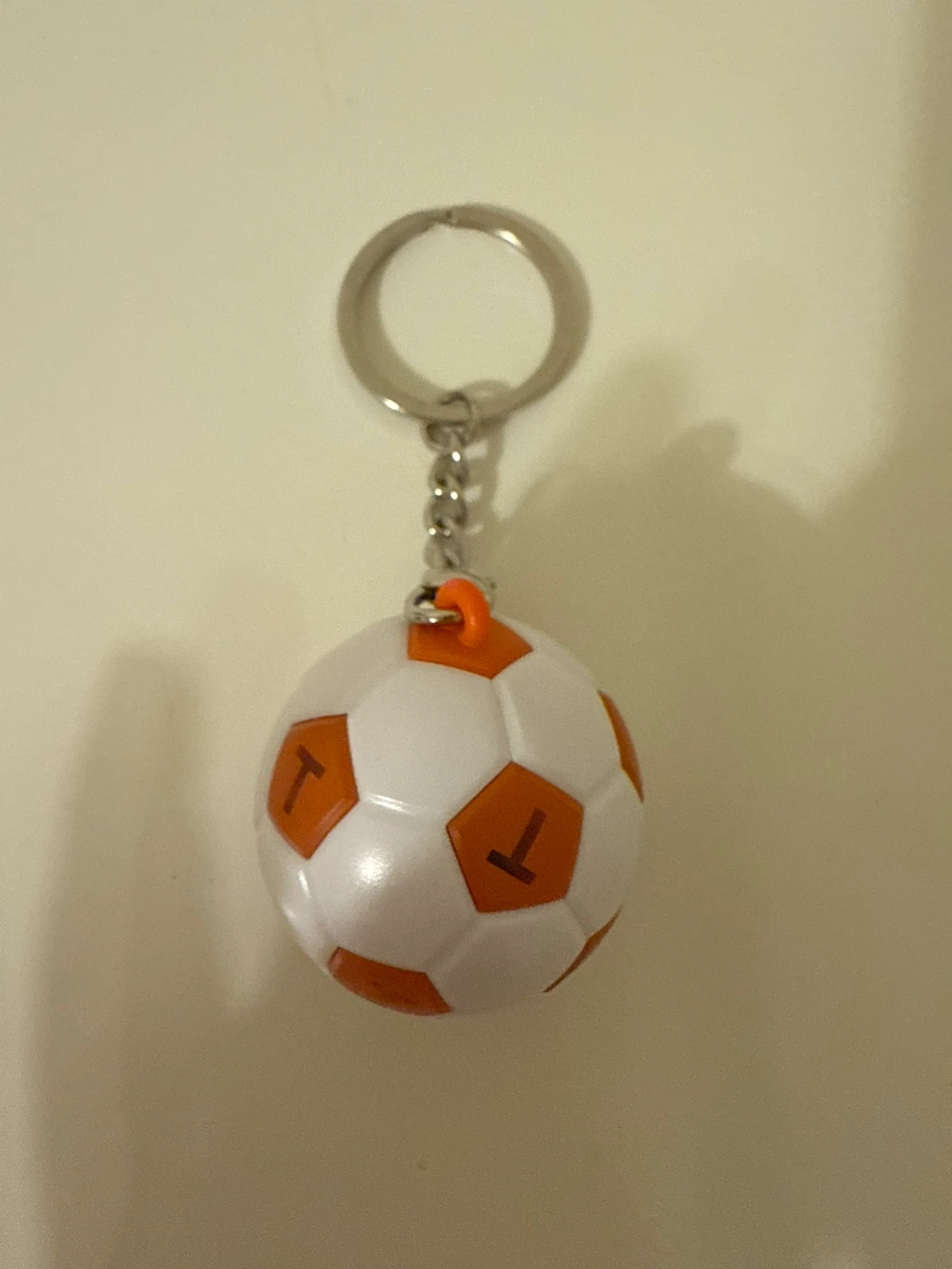 Compass card Soccer Ball Keychain