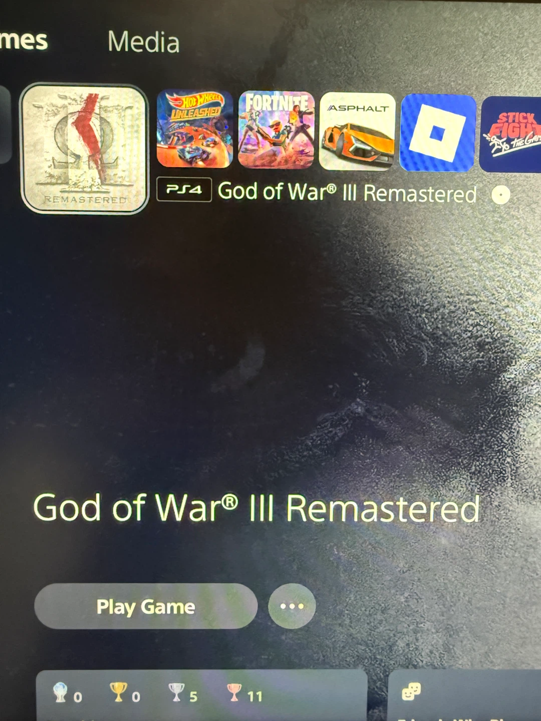 God of War III Remastered PS4 Disc