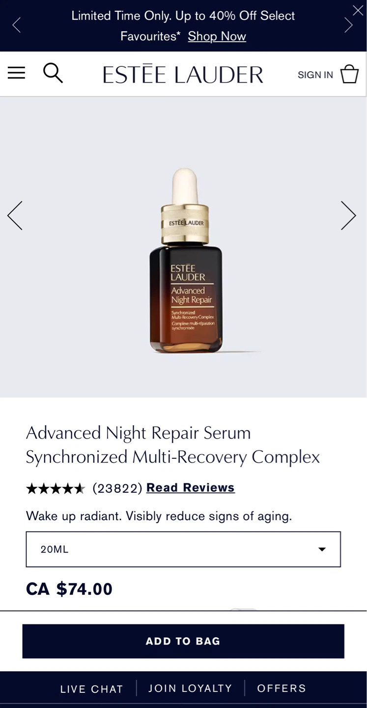 Estée Lauder Advanced Night Repair Serum 15mL