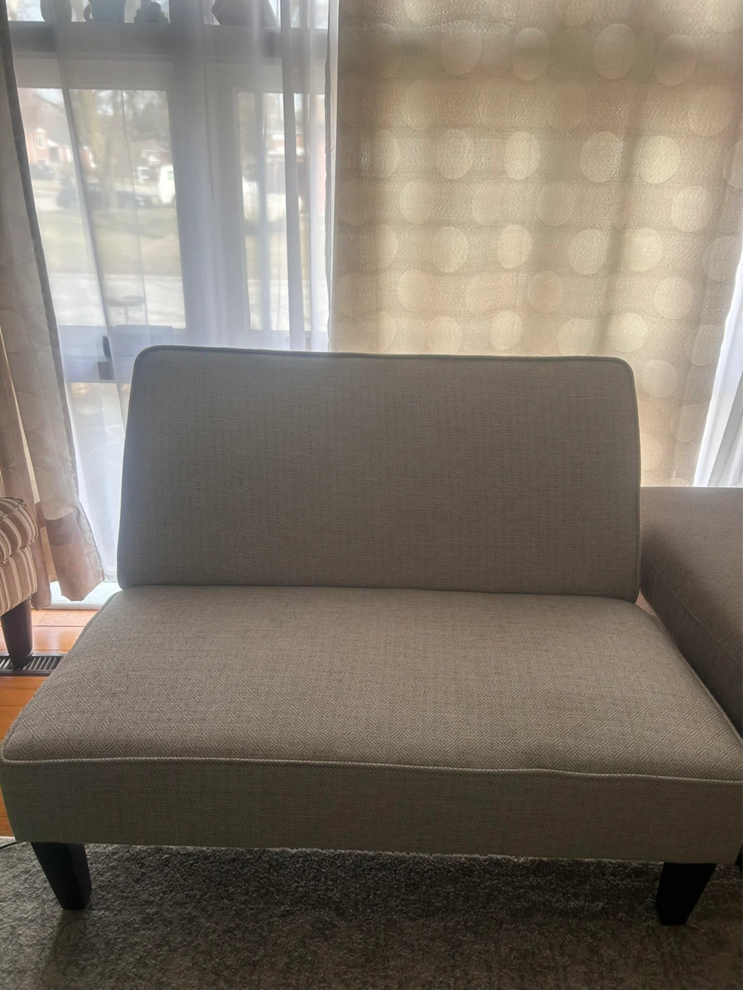 Light Grey Loveseat - photo 4