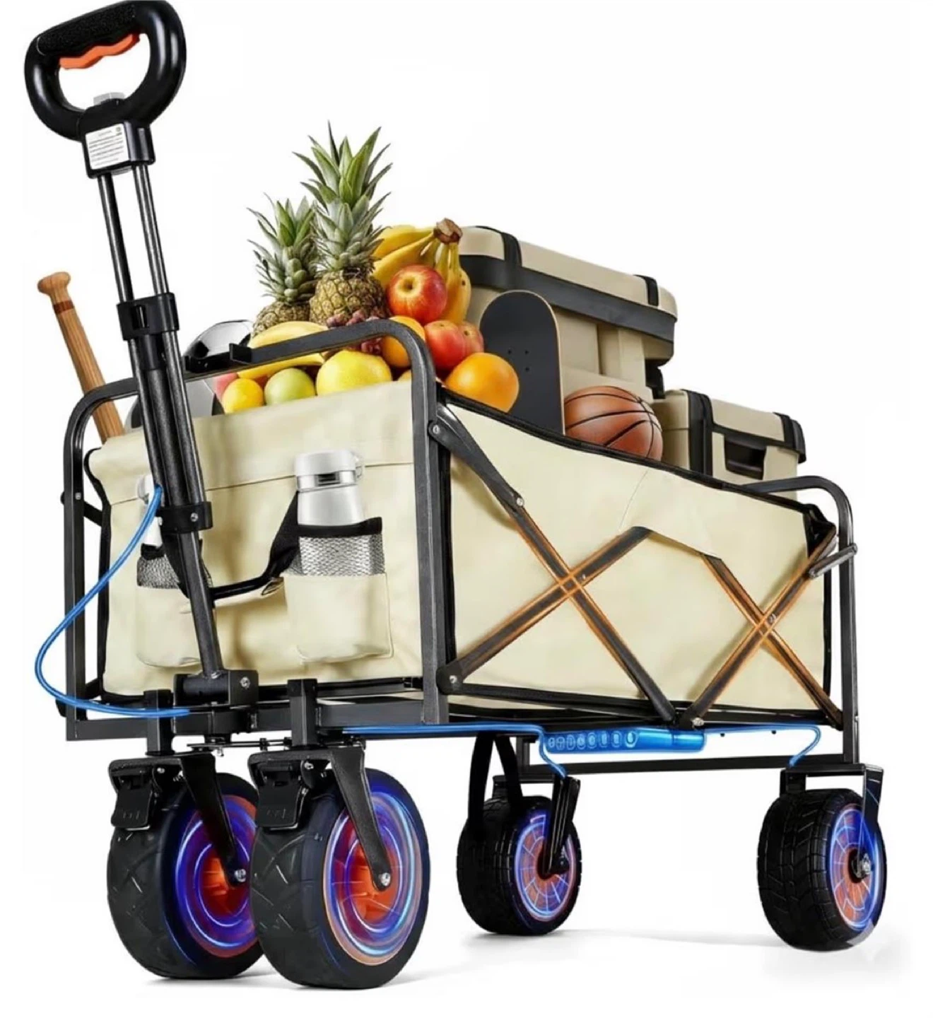Electric Collapsible Garden Wagon Cart