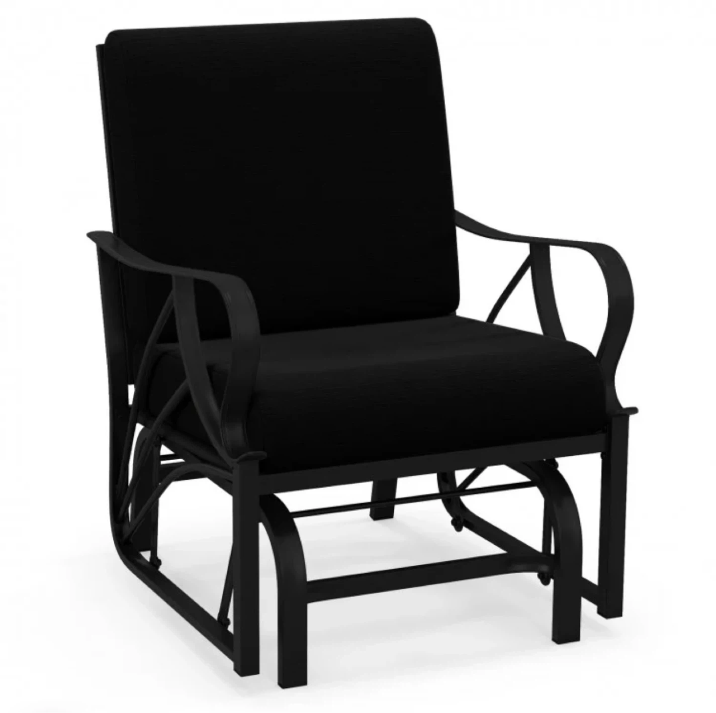 Black Patio Glider Chair