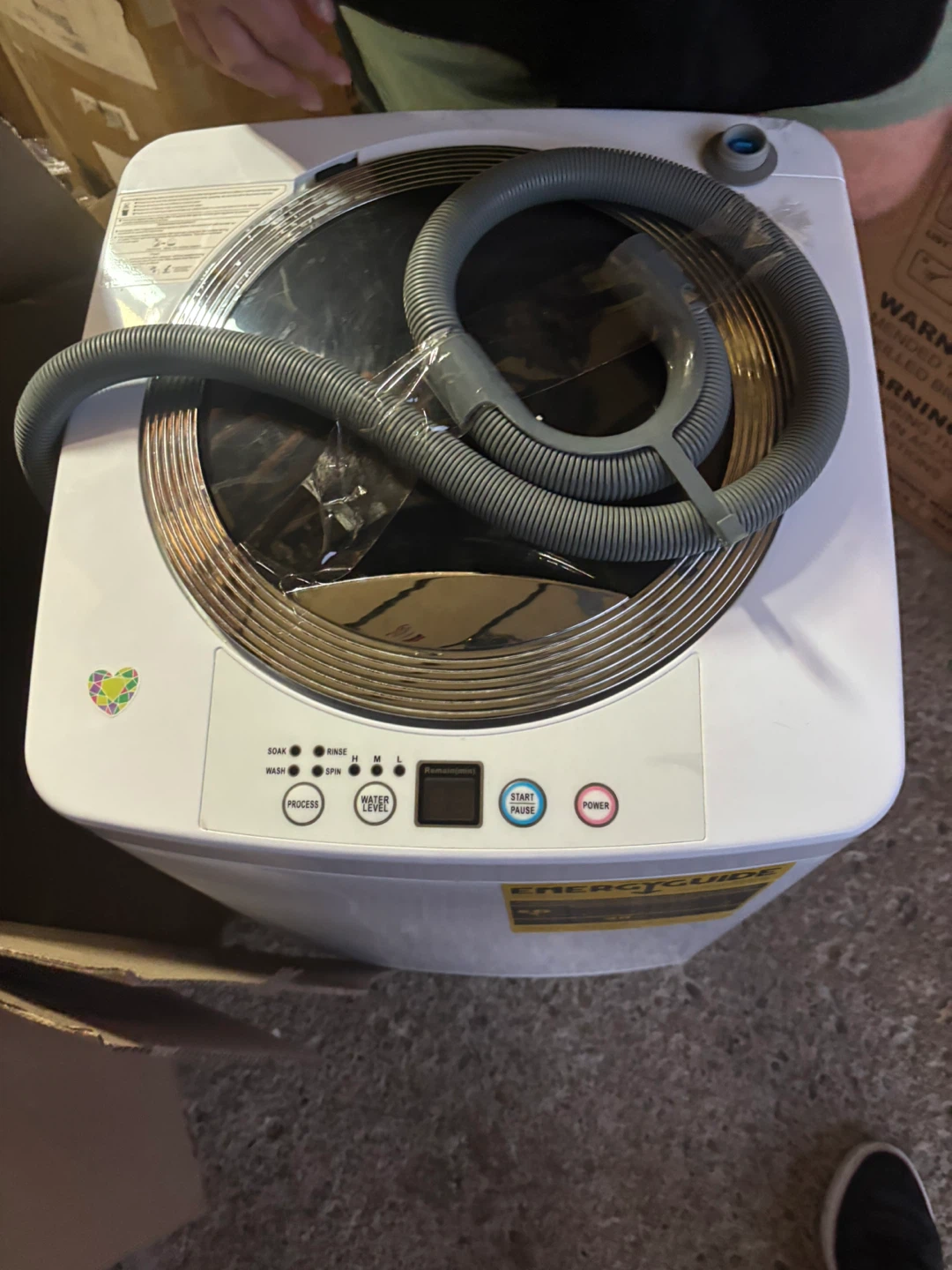 Compact Washing Machine with Hoses