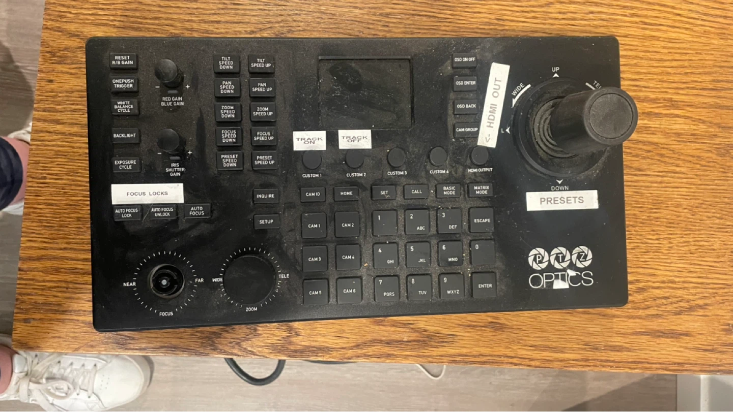 OPTICS PTZ Camera Controller Joystick