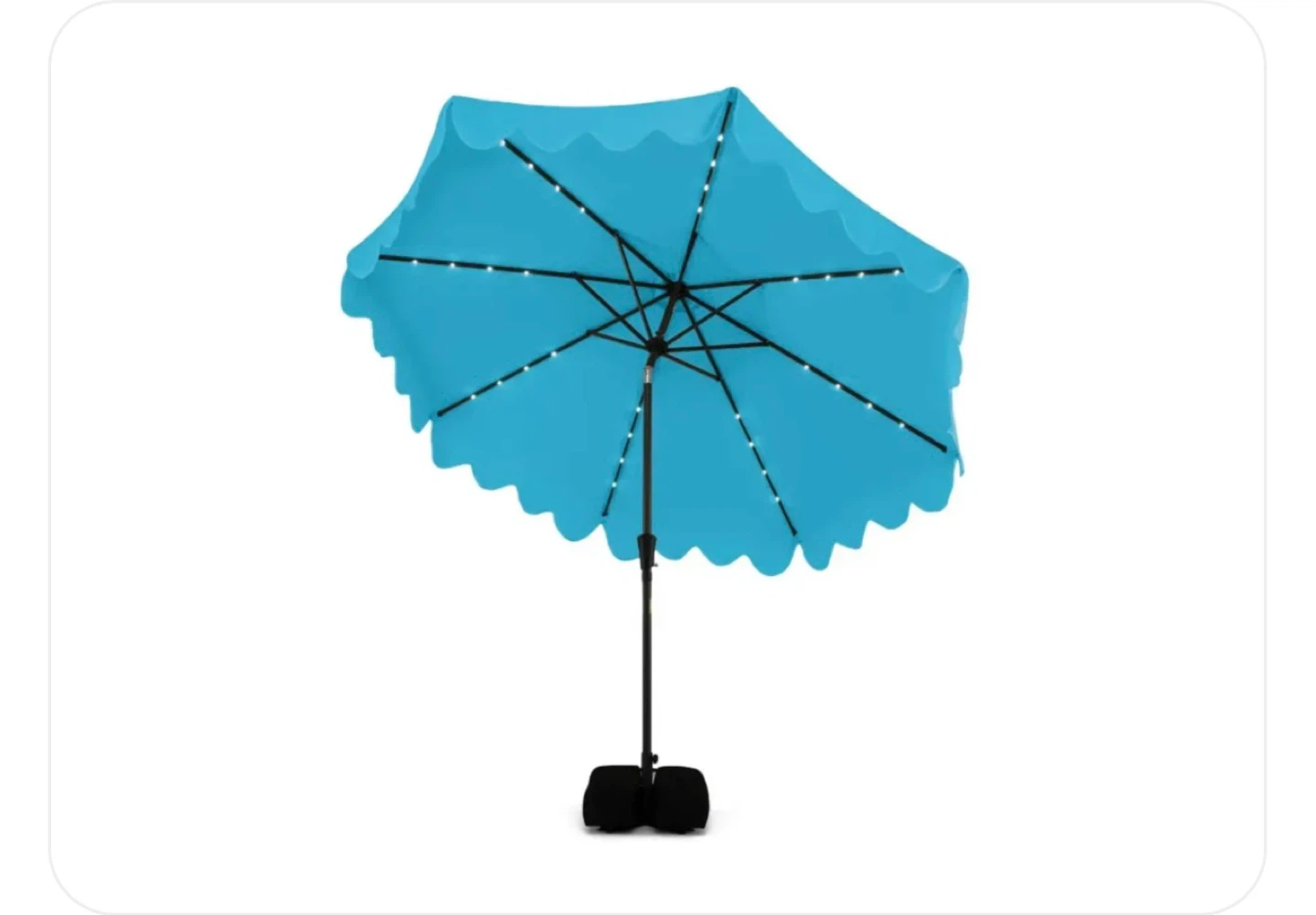 Outdoor Patio Umbrella with Lights