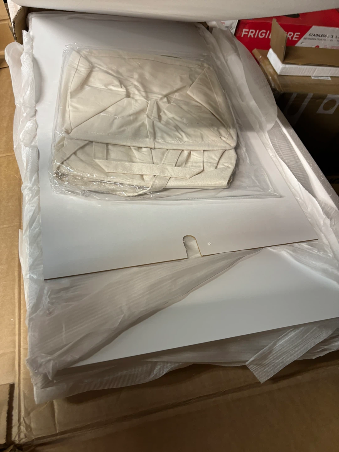White Laundry Hamper with Drawer - photo 3