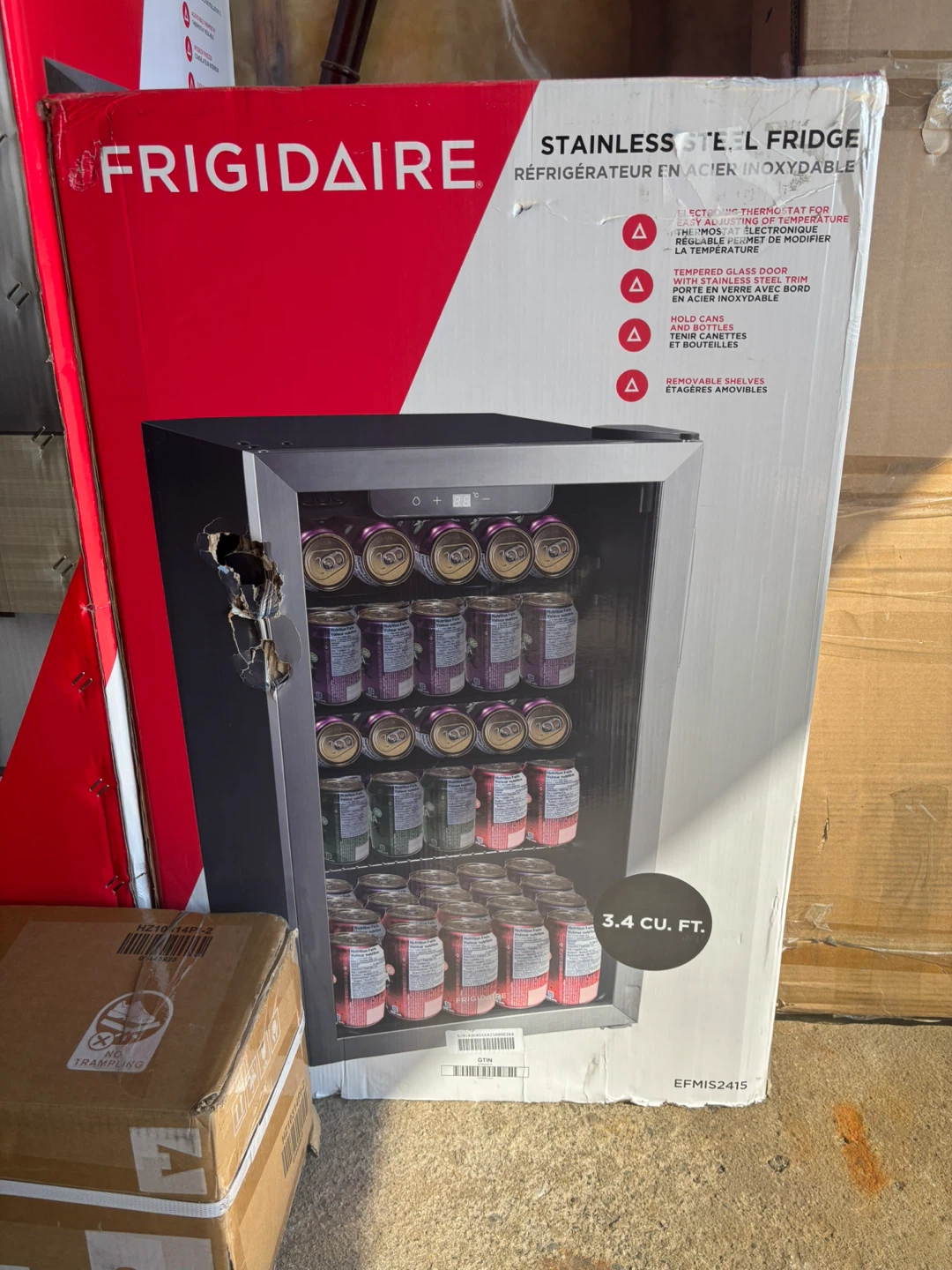 Frigidaire Stainless Steel Beverage Fridge - 3.4 cu. ft.