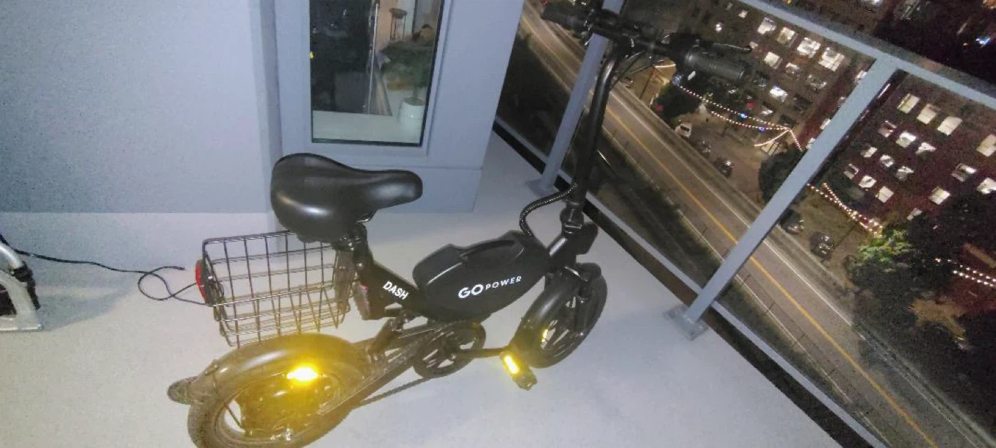 GoPower Dash Electric Bike with Basket