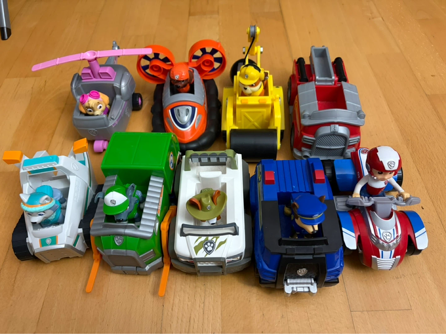 Paw Patrol Toy Vehicles Lot