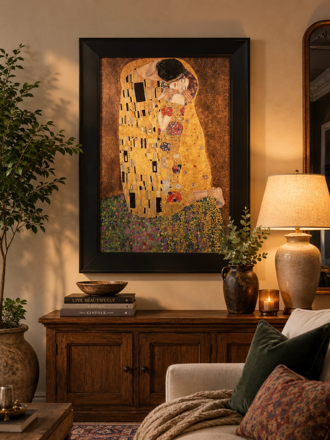 The Kiss Framed Art Print