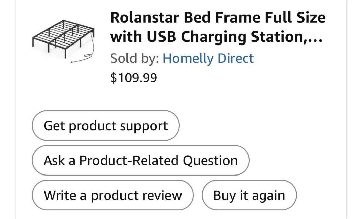 Rolanstar Queen Size Bed Frame - photo 3