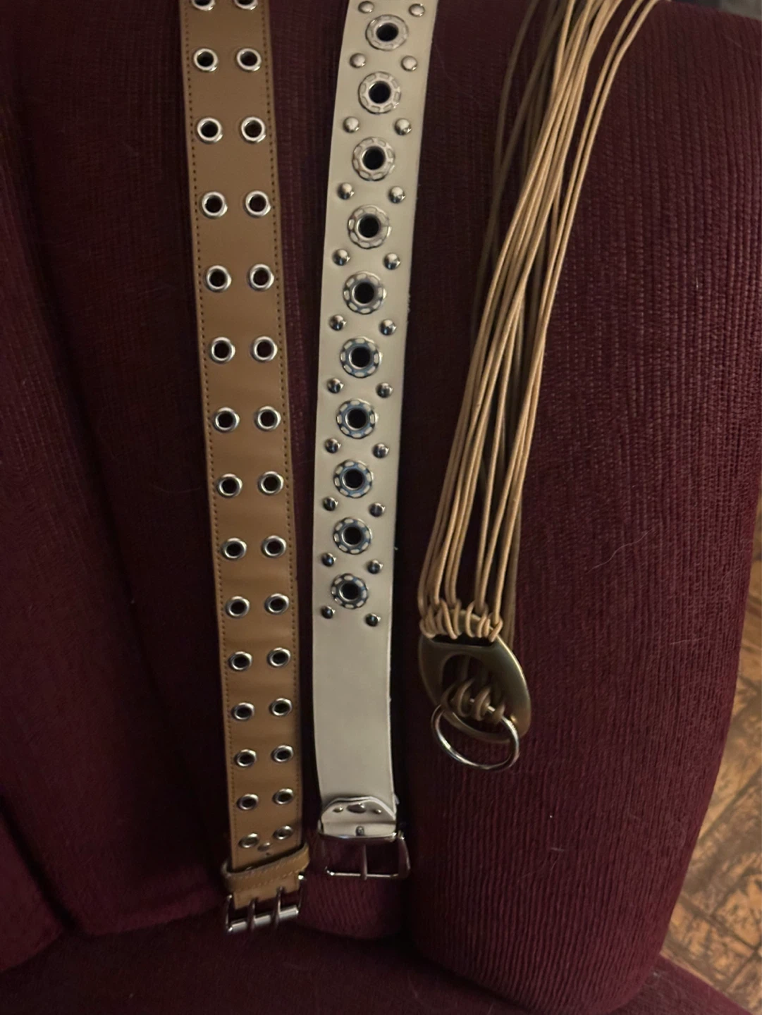Vintage leather belts