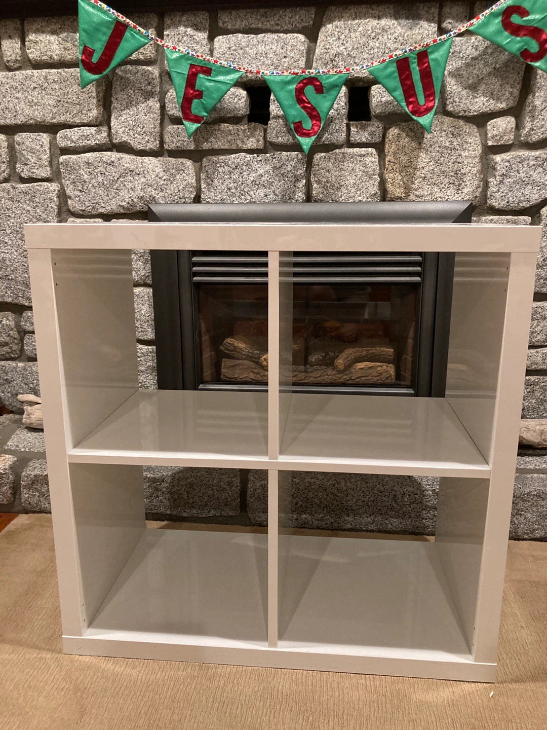 White 4-Cube Storage Shelf Unit IKEA