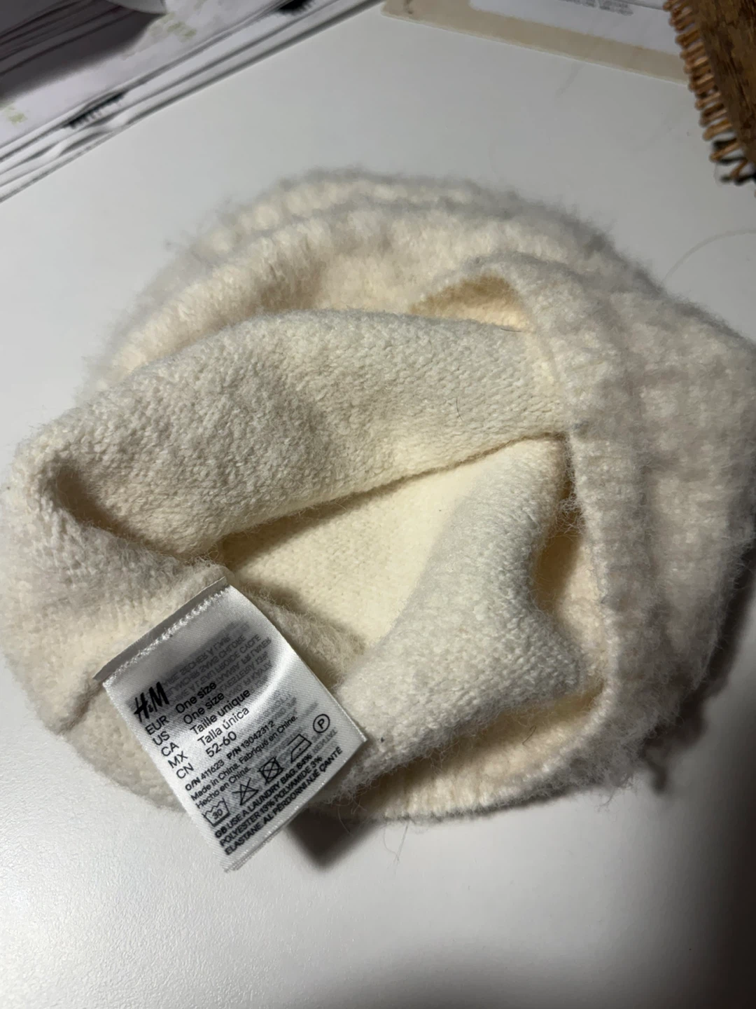 H&M Cream Knit Beanie - photo 3
