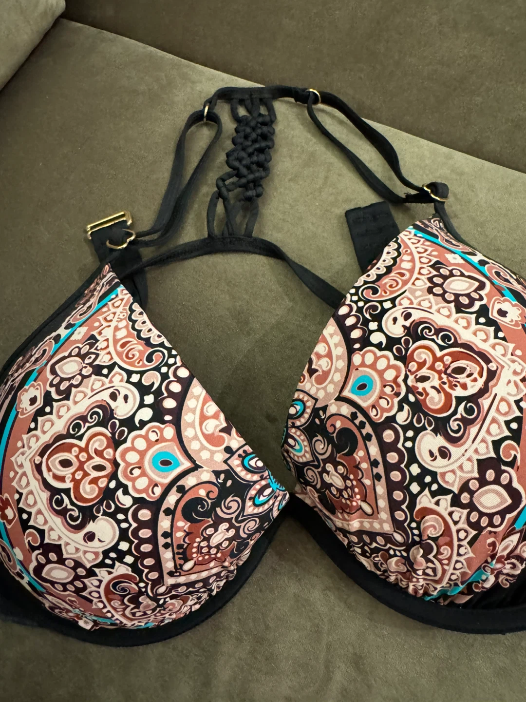 La Vie en Rose Aqua Bikini Top XL - photo 2