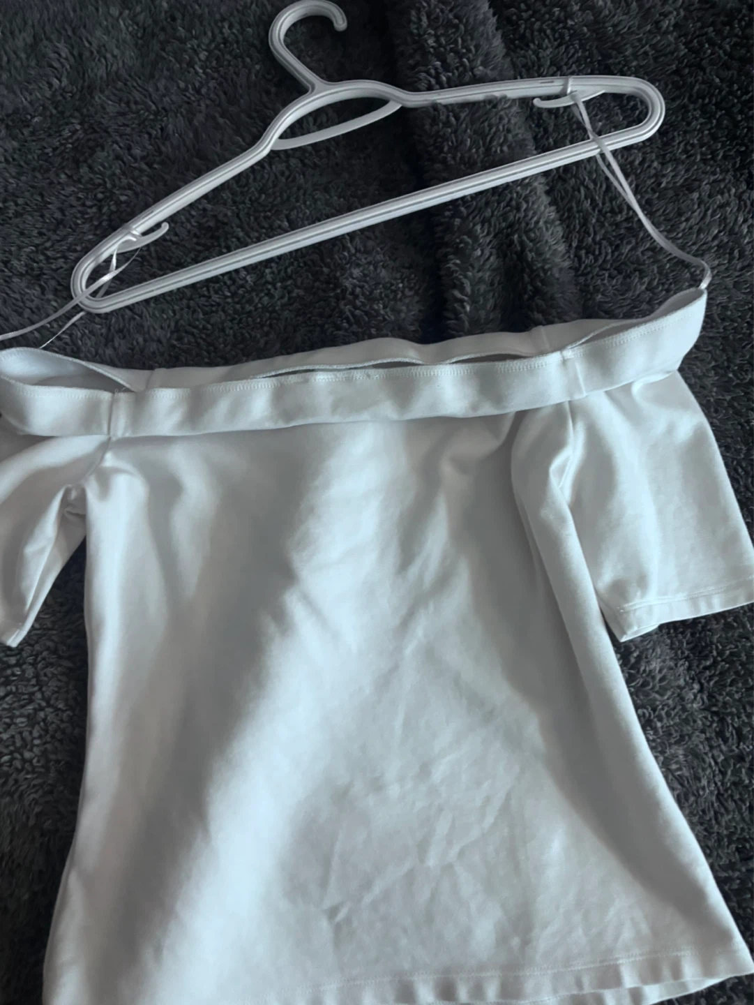 White Off-the-Shoulder Top
