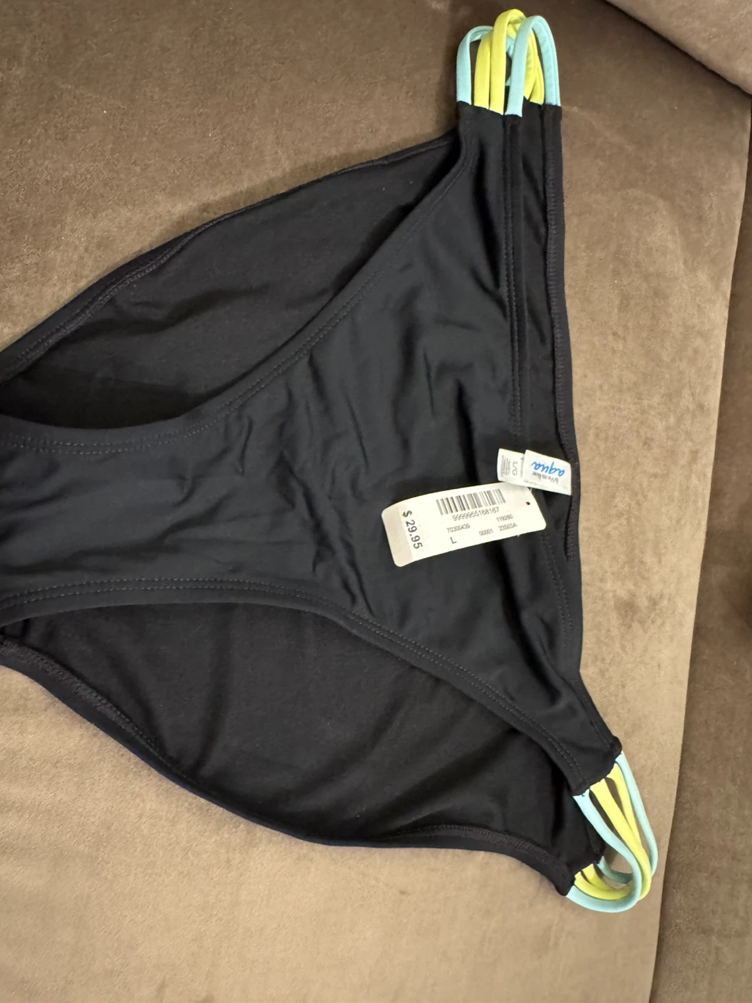 La Vie en Rose Aqua Bikini Bottoms Size L