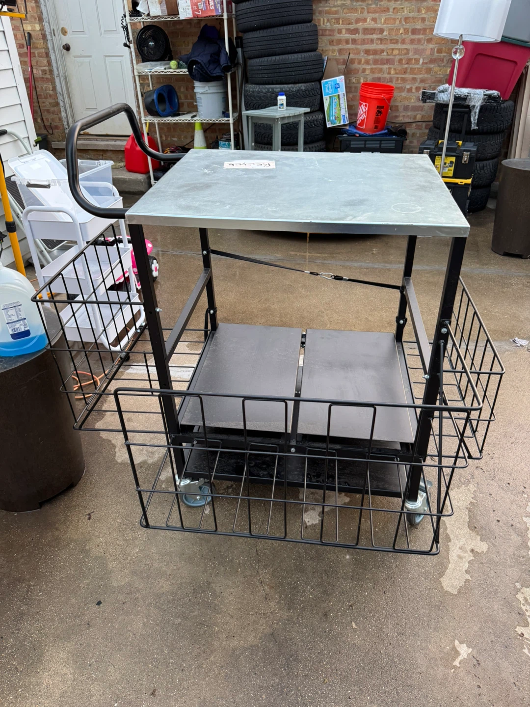 Rolling Utility Cart with Shelves and Baskets - photo 2