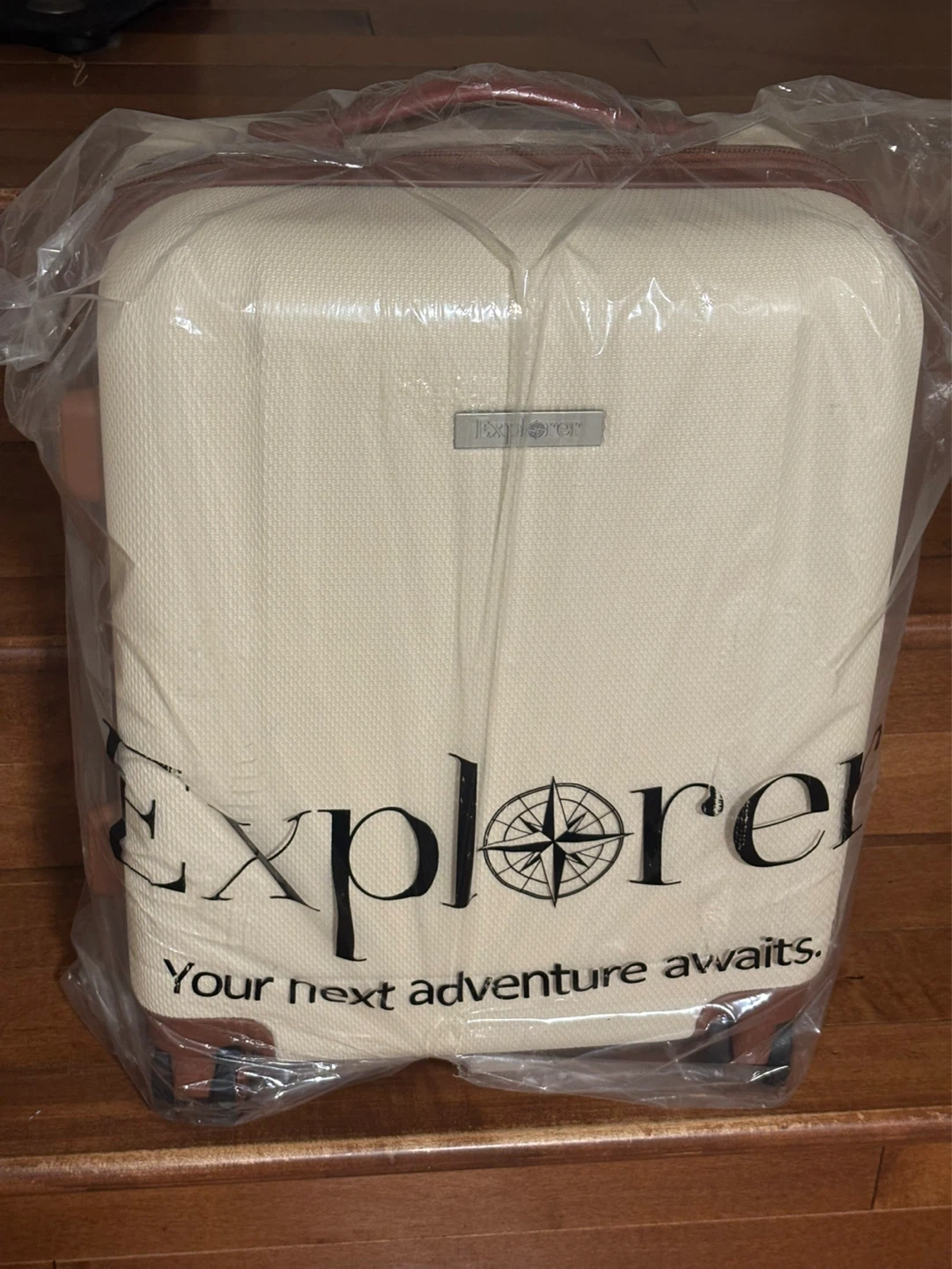 Explorer beige Hardside Carry-On Luggage