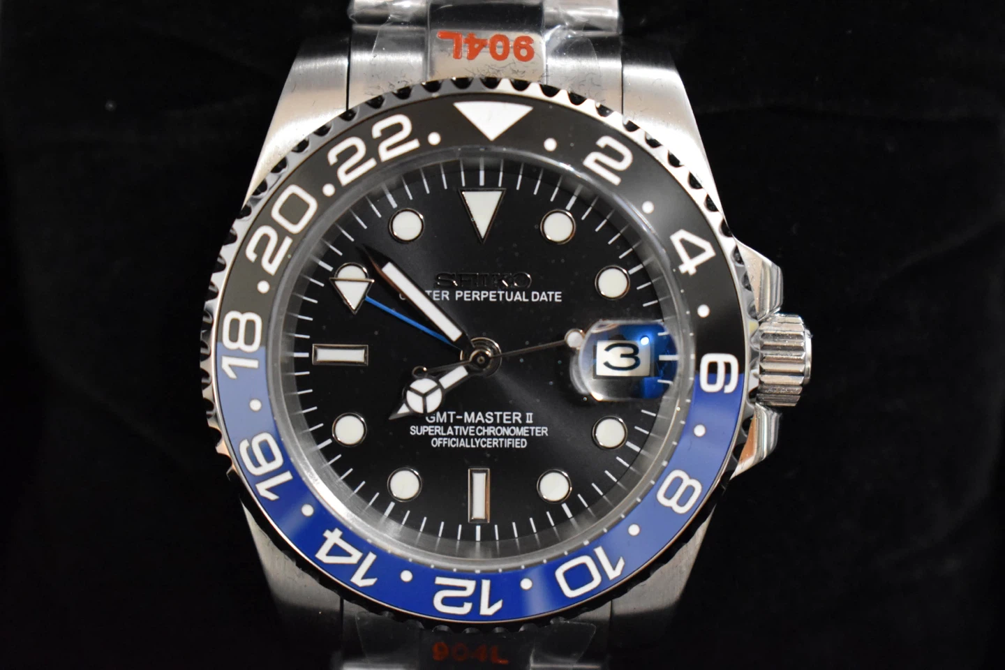 SEIKO GMT-MASTER II "Superlative Chronometer" Automatic Watch