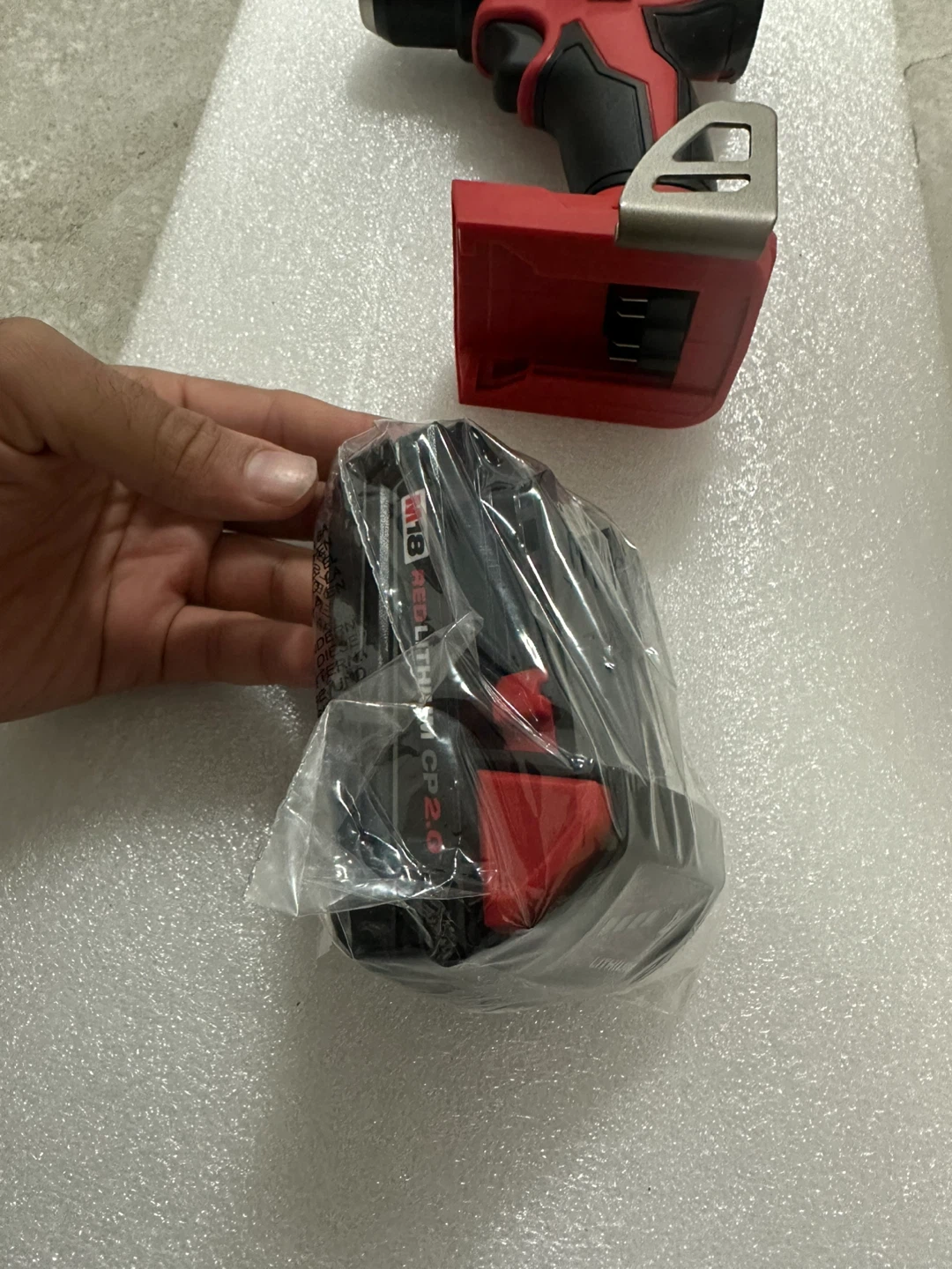 Milwaukee M18 REDLITHIUM CP2.0 Battery and Drill - photo 3