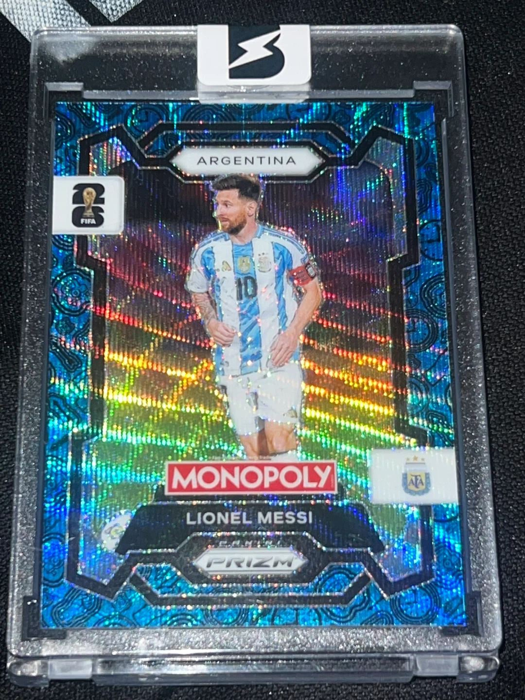 Lionel Messi Monopoly Prizm Trading Card