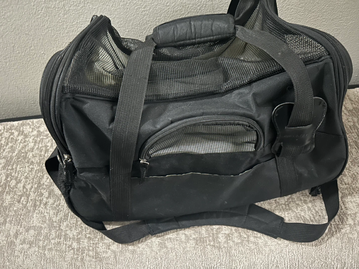 Black Pet Carrier Bag - photo 3