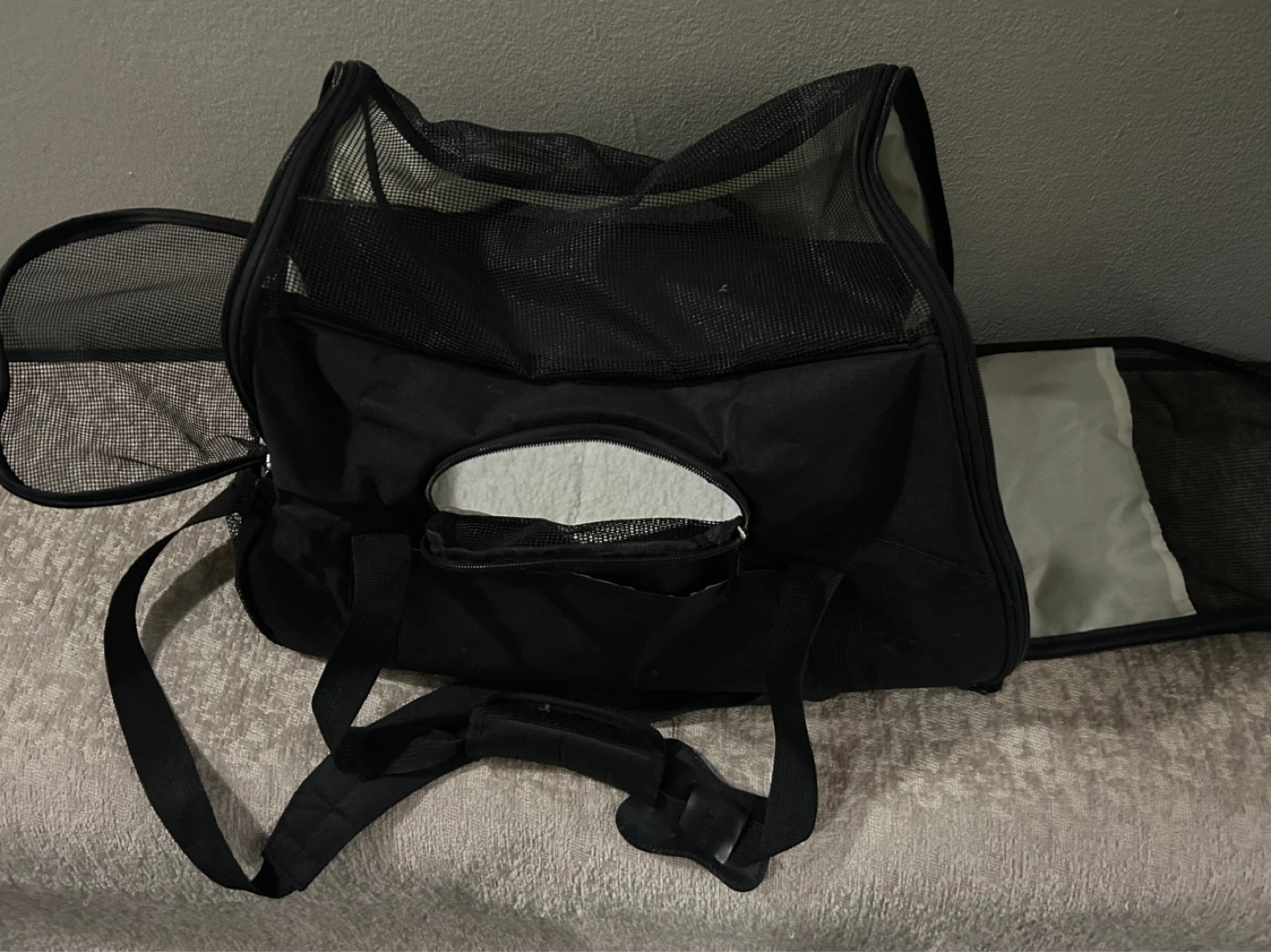 Black Pet Carrier Bag