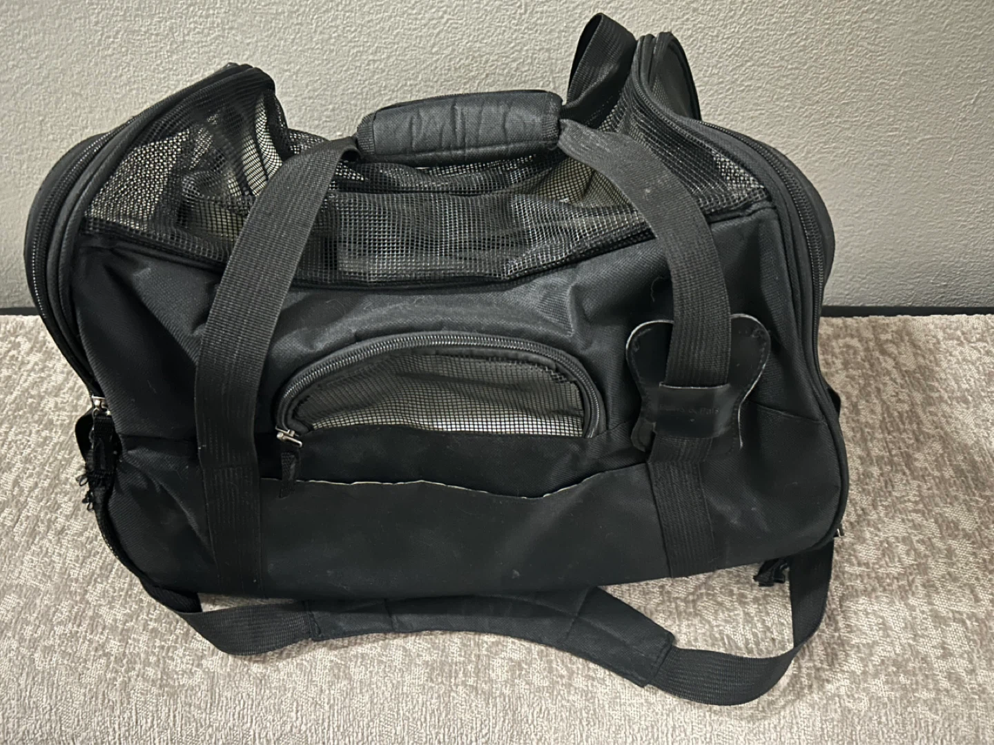 Black Pet Carrier Bag - photo 4