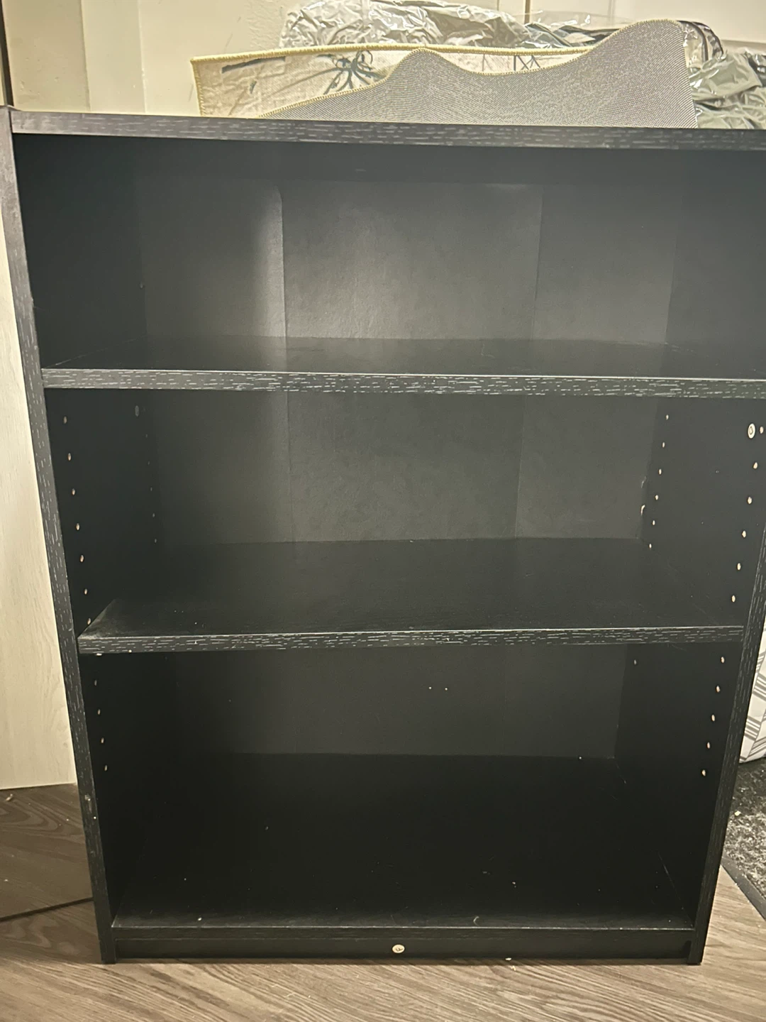 Black 3-Shelf Bookshelf