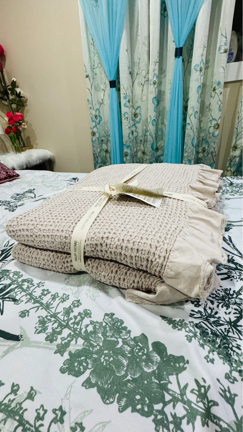 INUP HOME Waffle Weave Throw Blanket - photo 2