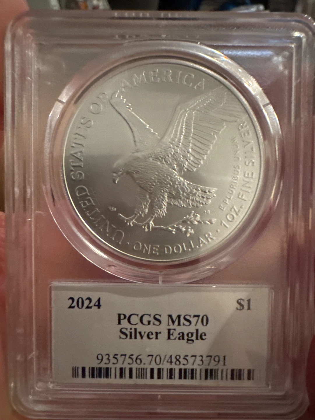 2024 PCGS MS70 Silver Eagle One Dollar Coin - photo 2