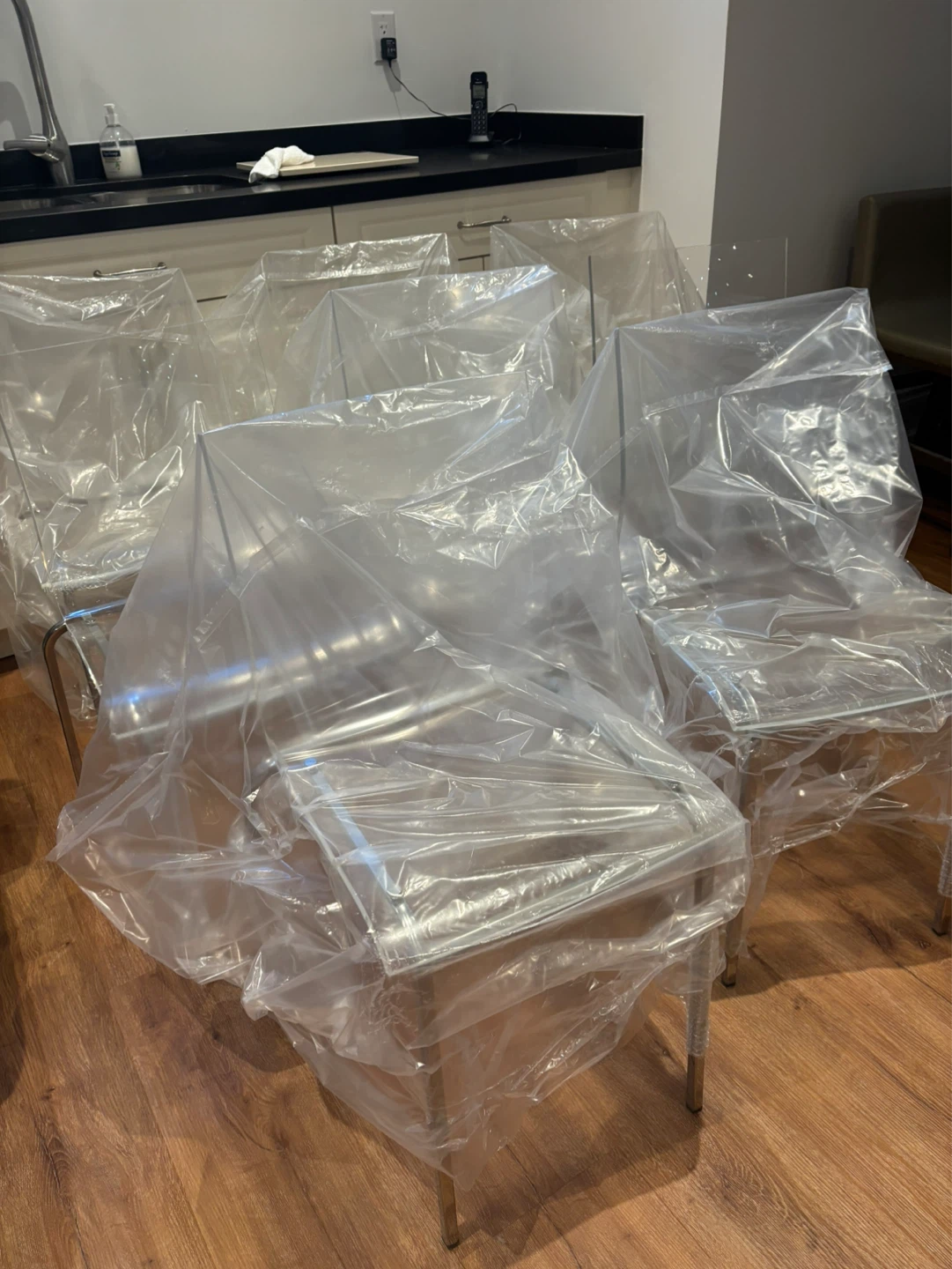 NEW Set of 8 Clear Acrylic Dining Chairs - photo 4
