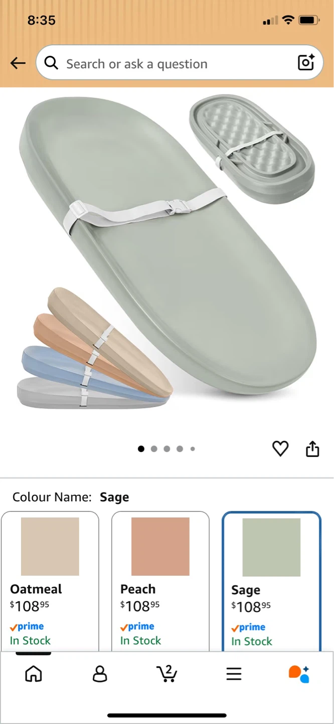 Changing Pad - Sage - photo 3