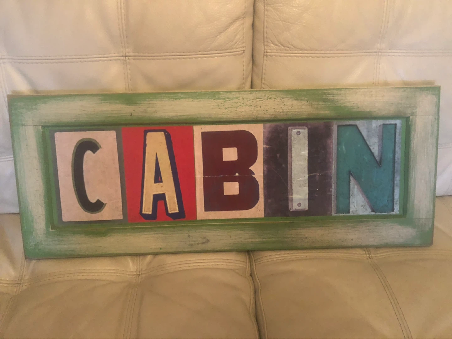 Wooden "CABIN" Wall Sign