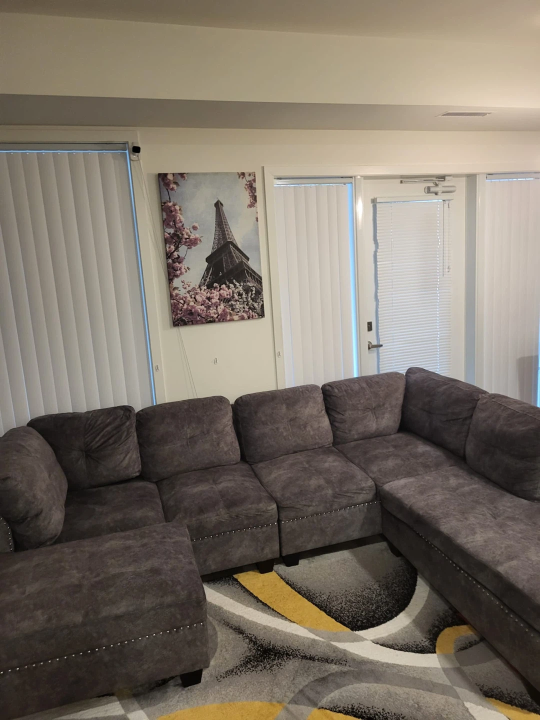 Grey Sectional Sofa with Chaise - photo 3