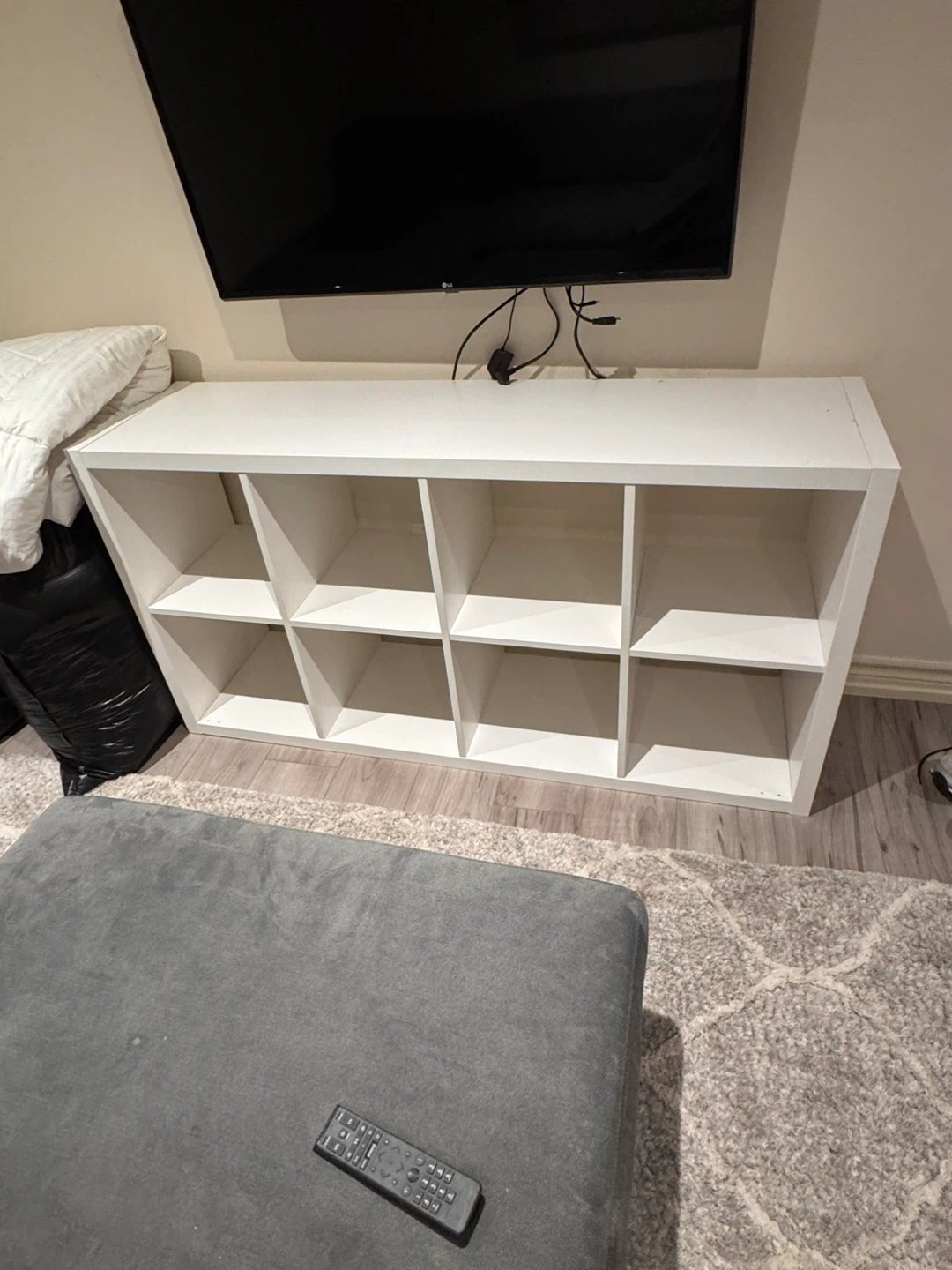 IKEA White 8-Cube Storage Shelf