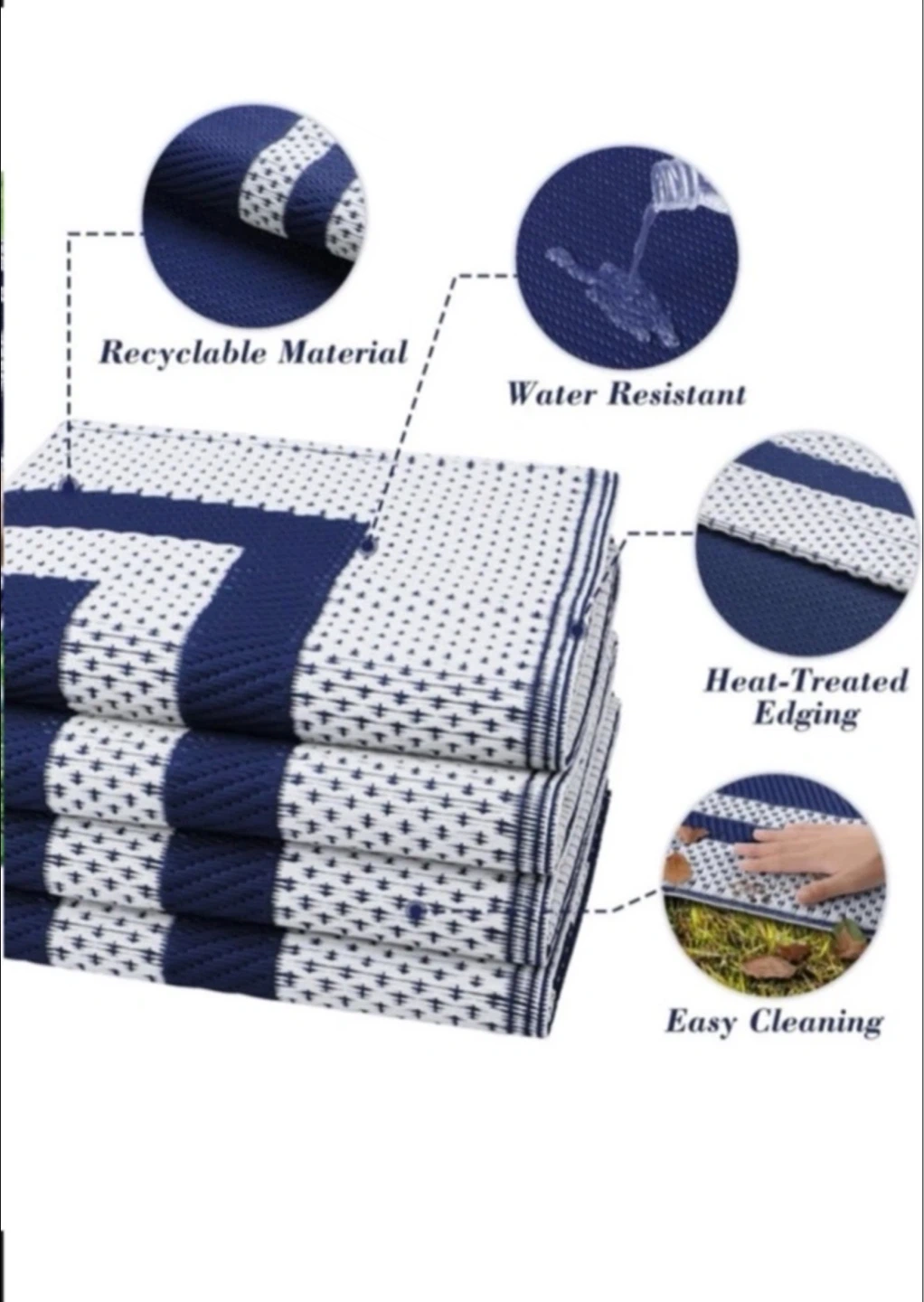 Brand New! Excellent Quality  Outdoor Rug 6x9ft - photo 3